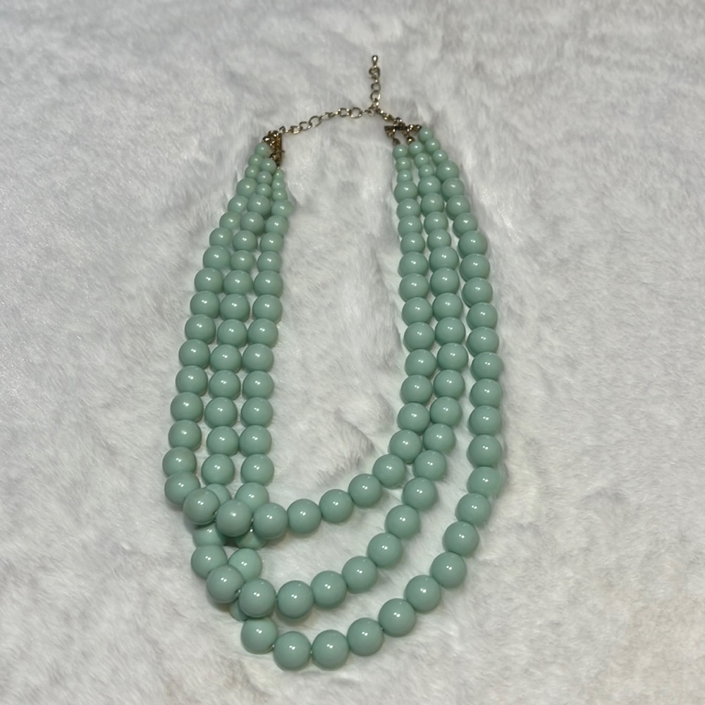 Faux Pearl Multi-Strand Beaded Gatsby Necklace‎